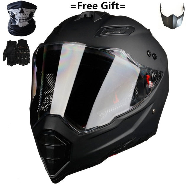 Black Mate Motorcycle Helmet