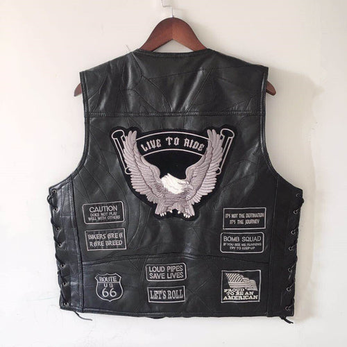 Leather Motorcycle Vest
