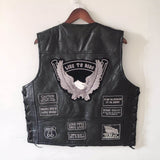 Leather Motorcycle Vest